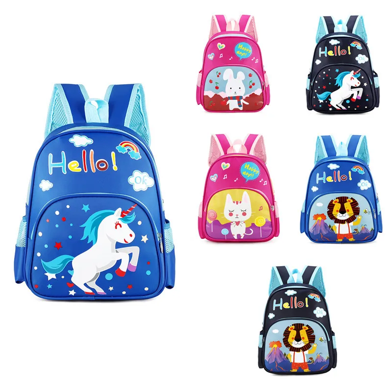 

Kindergarten School Bag Backpack 3-6-Year-Old Men And Women Baby Backpack Cartoon Pattern Early Education Children's Bags