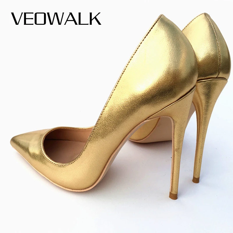 Stilettos dorados Clearance