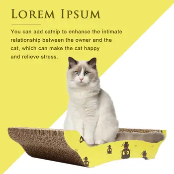 

Cat Scratch Board Cat Toy Sofa Bed Corrugated Paper Pet Cat Bite Sleeping Toy Scratchers Cat Scratching Pad Scratching Posts