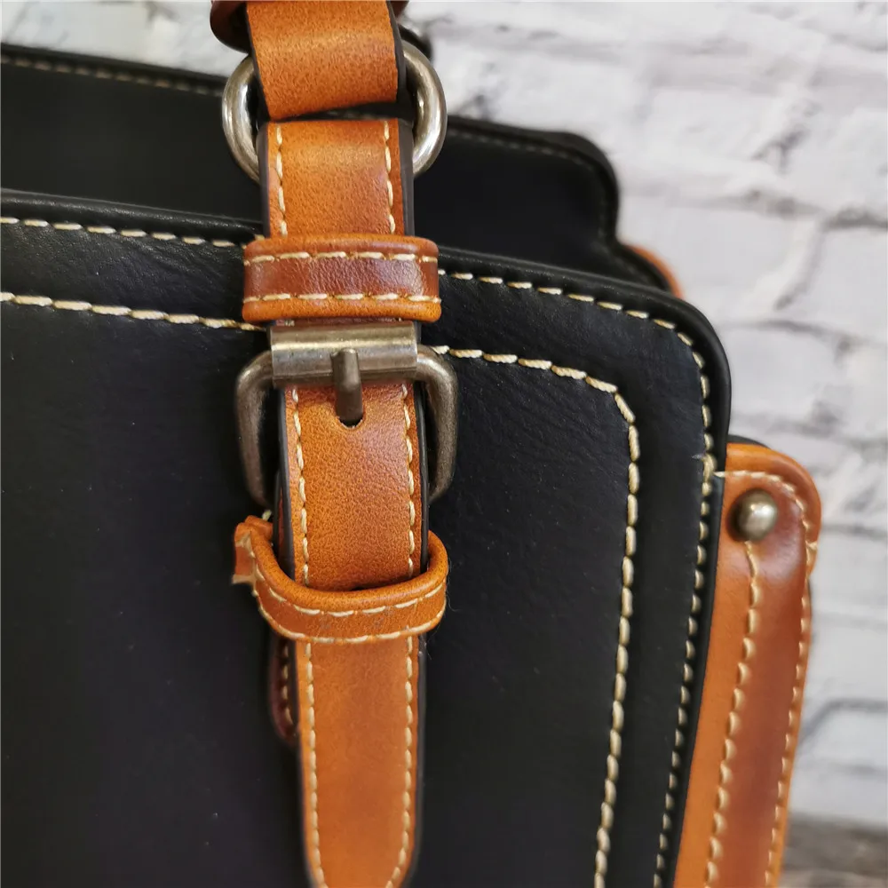 2021 Fashion Handbags Genuine Leather Handbag Purse – IMYOK Women’s Vintage Shoulder Bag & Ladies Handbags 