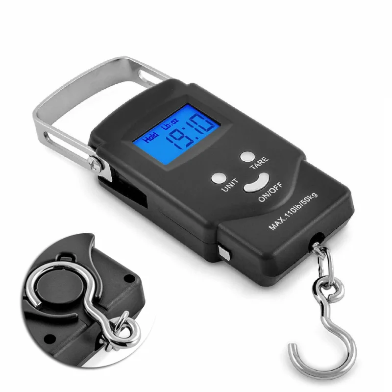 

Portable Digital Fishing Scale Fish Hook Hanging Scale Electronic Luggage Weight