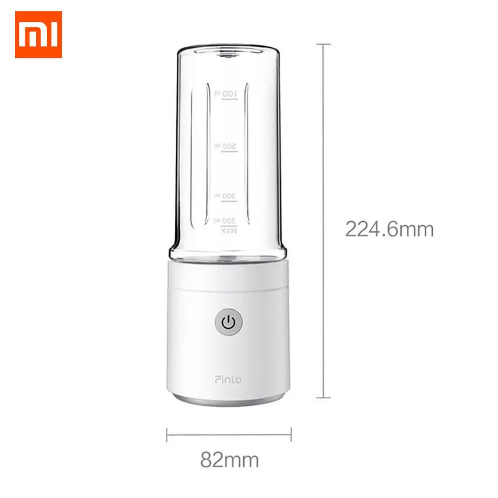 Xiaomi Pinlo 350 мл портативный соковыжималка USB Перезаряжаемый блендер для фруктовых коктейлей миксер мини сок чашка