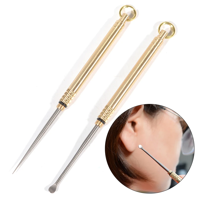 Titanium Alloy Outdoor EDC Toothpick Bottle Fruit Fork Camping Tool Titanium Toothpick Lightweight Portable Multi