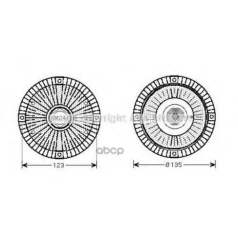 Вискомуфта Audi 100/A6 2.3-2.5tdi Ava Aic285 Ava арт. AIC285