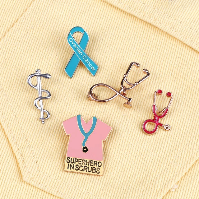 Doctor Nurse Medical Enamel Pins Mini Stethoscope Ambulance Mask Brooches  Women Men Coat Lapel Pin Badges Jewelry Gift Wholesale - Brooches -  AliExpress