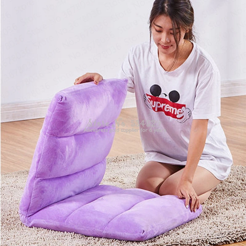 

21%Lazy Chair Bedroom Bed Single Small Sofa Computer Chair Balcony Tatami Dormitory Foldable Back Lounger