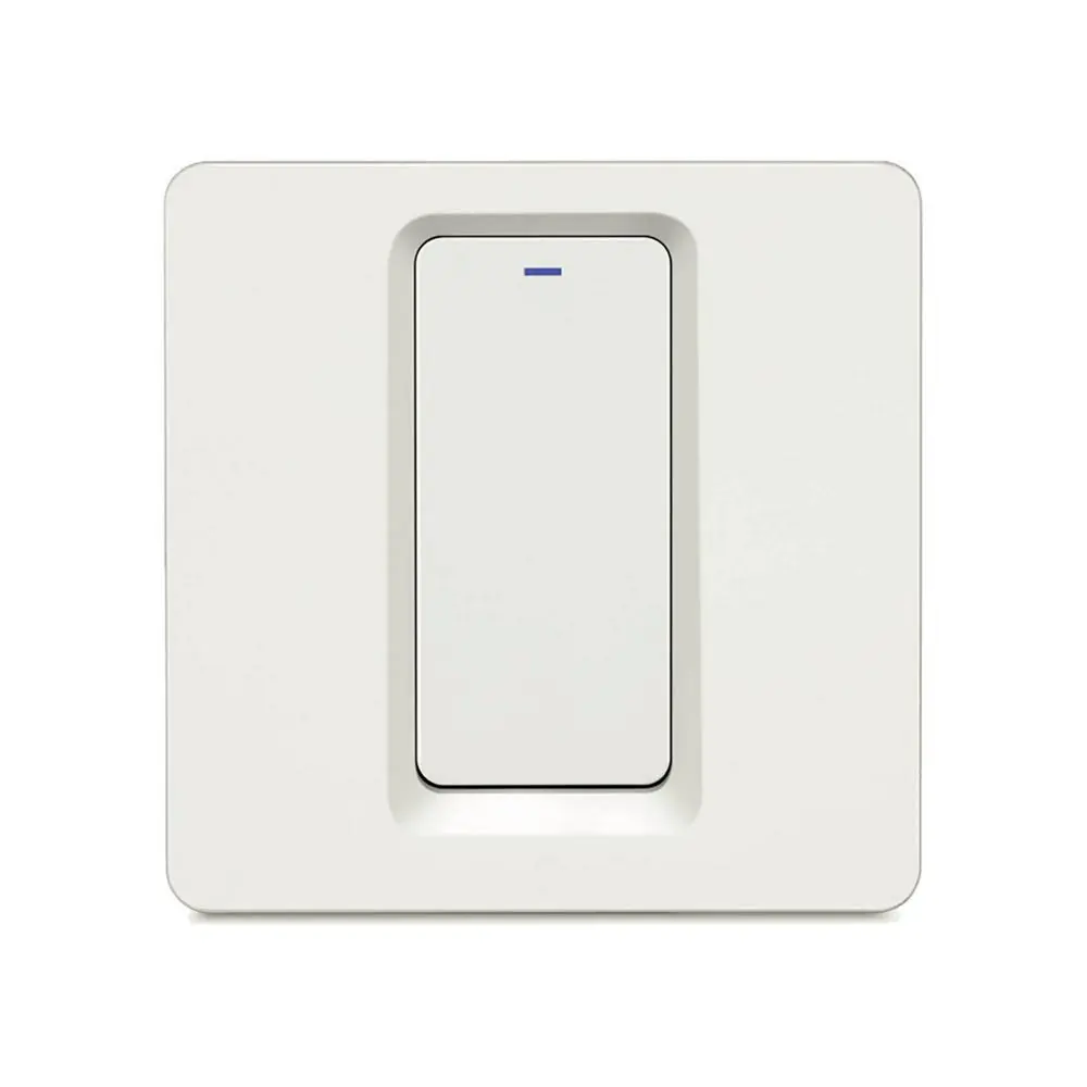Умный выключатель Hiper встраиваемый 1 кнопка механика/Wi-Fi/AC 100-240В/50-60 Гц/600Вт/белый IOT