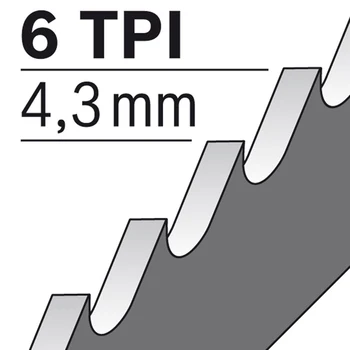 

150mm 6” Hcs Reciprocating Saw Blades Clean Cutting For Wood Pruning Extra Sharp