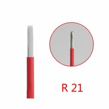 10 шт. 21R микроблейдинг игла круглые Иглы 3D бровей вышивка 21 R шпильки тумана круглая игла Перманентный макияж бровей татуировки пистолет