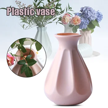 

Modern Style Simple Plastic Flower Pot Nordic Home Decor Desktop Plant Hydroponic Equipment Home Ornament Drop Shipping