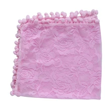 Кружевное покрывало с кисточками для новорожденных, для фотосъемки, защитное одеяло, ковер, полотенце