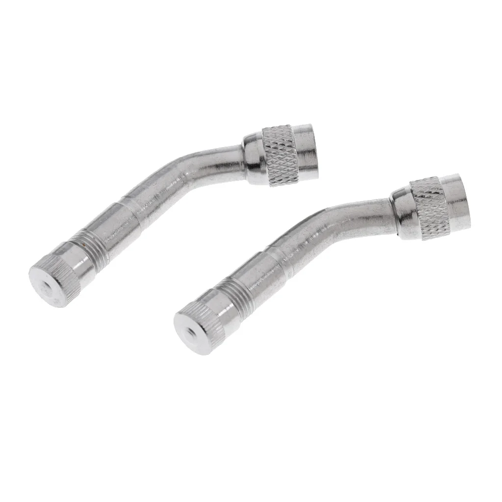 6 Pieces Tire Tyre Valve Stem Adapter Extension Stems Extender 45Degree 90Degree 135Degree for Cars Trucks Bikes Scooters