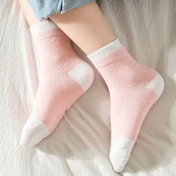 

5 Pairs Boys Girls Socks 0-10T Cute Cartoon Stripe Pattern Cotton Socks Childrens Kids Novelty Design