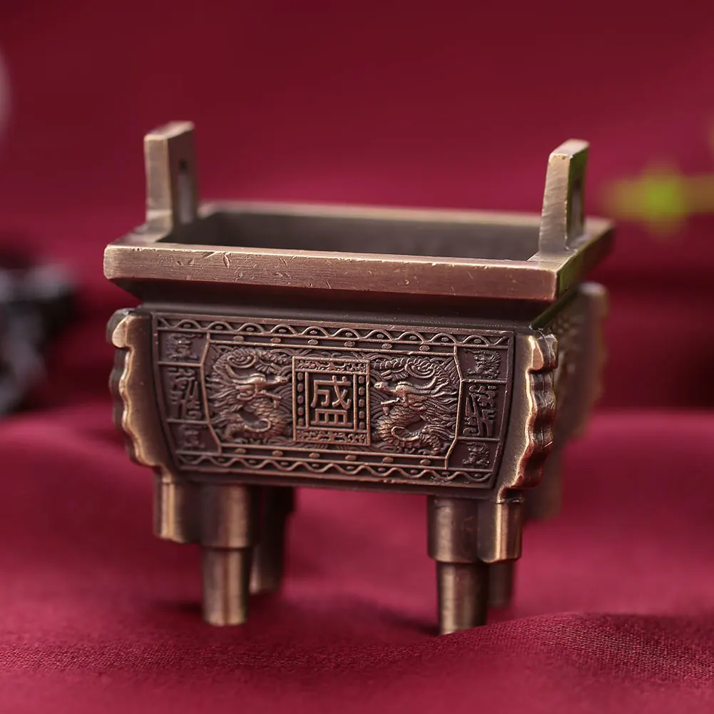 Коллекционная ароматическая мини-курильница бронзовая курильница 2 цвета Ремесло Декор
