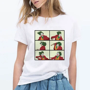 

Crazy Joker Camisas Mujer Aesthetic Clothes Plus Size Summer T Shirt Women Graphic Hipster Fashion Cool New Harajuku T-shirts