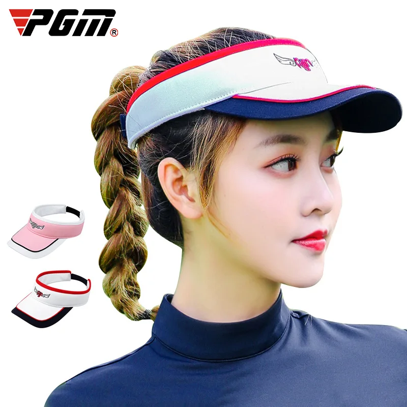 PGM 여성용 자외선 차단 모자, 여성용 자외선 차단 탑, 빈 모자, 마라톤 러닝 바이저, 벨크로 골프 모자, 테니스 사이클링, MZ019, 여름