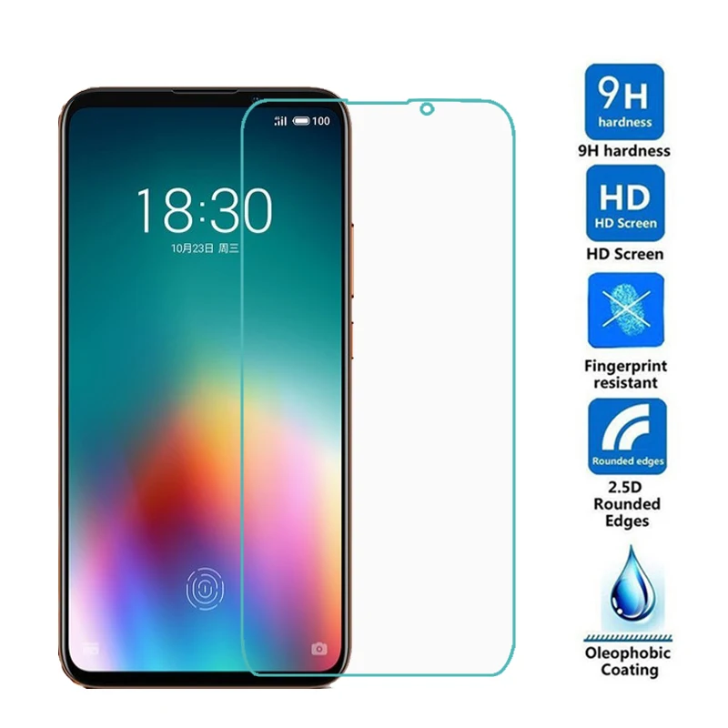 Закаленное стекло для Meizu 16 T защита экрана 2.5D 9h Защитная пленка с бесплатными