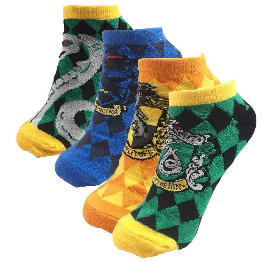 House of Slytherin Gryffindor короткие носки до лодыжки с логотипом змеи льва 5 видов стилей