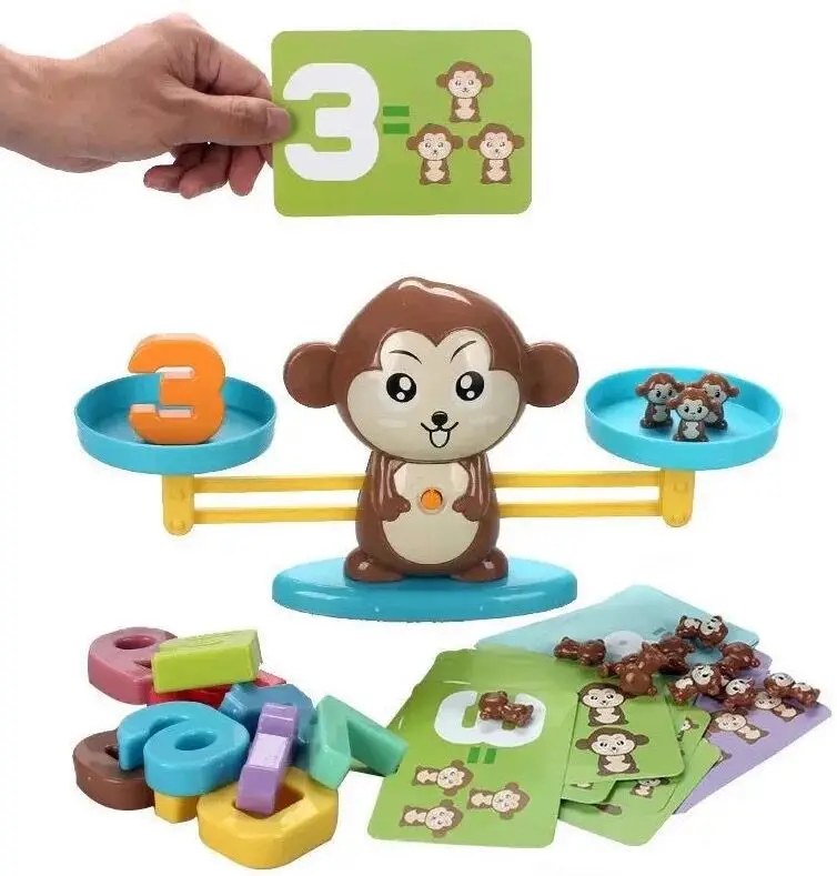

[Hot Selling] Monkey Early Education P up PY up Puppy Balance Small Monkey ENLIGHTEN with Numbers Addition And Subtraction Mathe