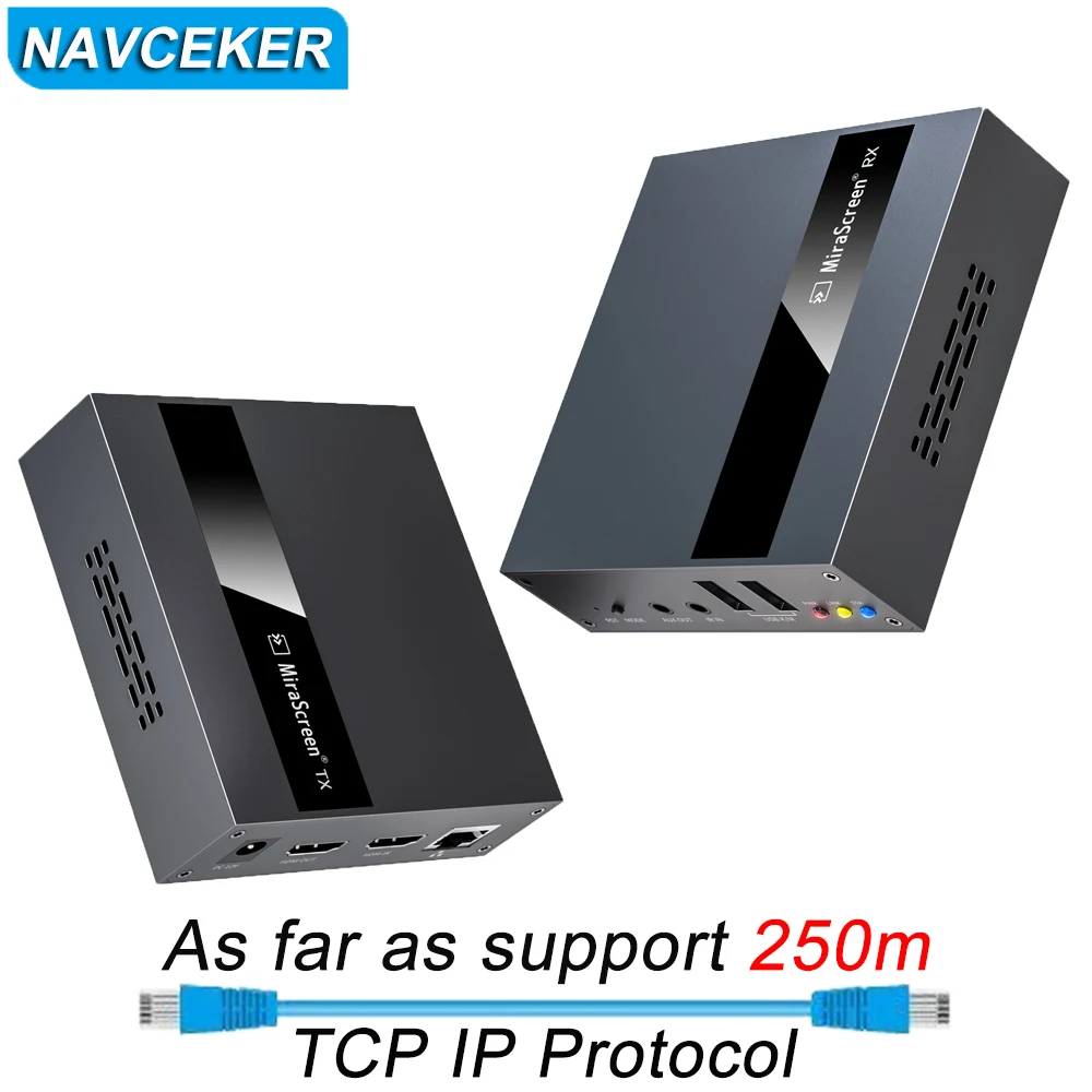 2023 Navceker HDMI KVM Extender Over IP RJ45 Network KVM