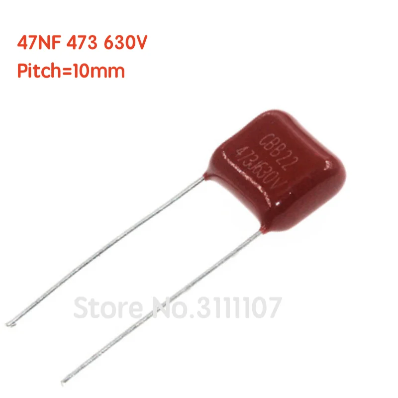 20 шт./лот 47nF 473 630V Шаг 10 мм CBB полипропиленовый пленочный конденсатор 100% Новинка |