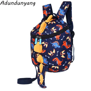 

Children's school bag kindergarten 1-3 year old baby cute shoulder baby backpack anti-lost dinosaur cartoon big kids bag