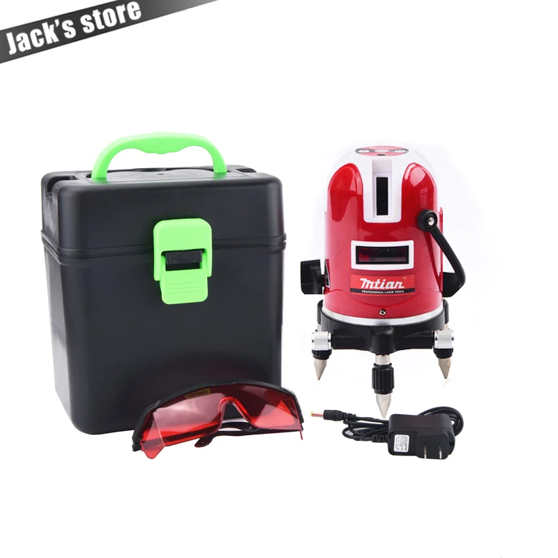 Goedkoop Mtian, 5 lijnen 6 punten laser niveau Tilt Functie 360 rotary Self Lleveling cross laser lijn leveling outdoor model gereedschap