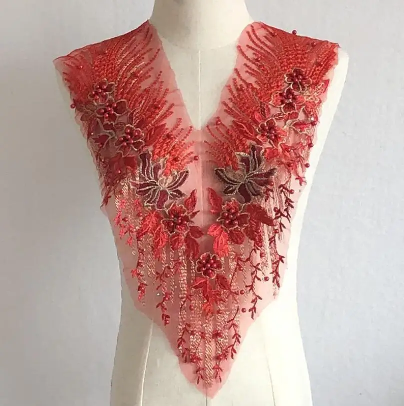 Sequin Pearl Appliques Sew On, Patches Lace Fabric Neckline Collar, Mesh Embroidery For Wedding, Gown DIY 41 H1c621f76ba2c4d5ea8d48d96dc900528k