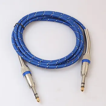 

Professional Audio Convert Cables 6.35mm Male to 6.35MM Male Audio Connecting Cable Stereo Electric Guitar Line Wire