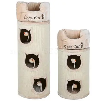 

Cat Cat Climbing Shelf Cat Nest Cat Tree Solid Sisal Barrel Mailbox Cat Nest Cat House Cat Supplies Package