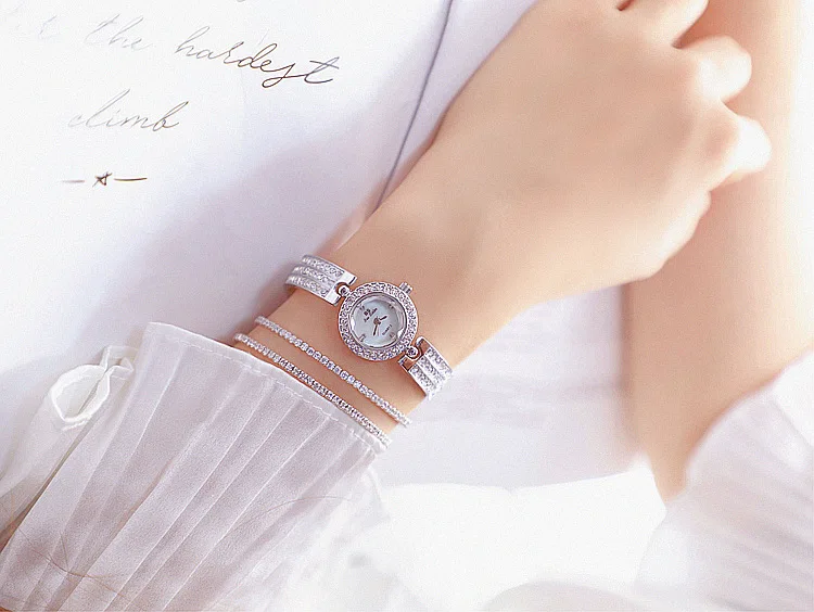Женские часы с бриллиантами Роскошные брендовые модные повседневные женские часы женские кварцевые часы со стразами женские наручные часы с браслетом для женщин