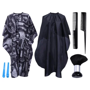

7Pcs Barber Haircut Hairdressing Set Suit with Comb Cape Clip