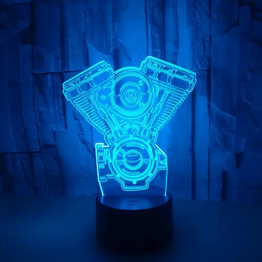 

New Style Camera Decoration 3D Colorful Small Night Lamp 3D Touch Control Small Table Lamp 3D 7 Color Changing Small Table Lamp