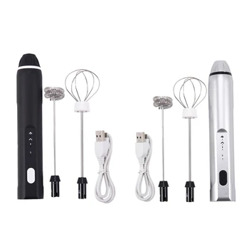 

Mini Mixer Milk Frother Drink Foamer Cream Whisk Cooking Mixer Handheld Stirrer Coffee Egg Beater-Rechargeable