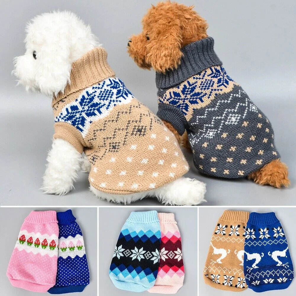 Одежда для собак чихуахуа для домашних любимцев собак кошек Трикотаж Свитер для собак теплое пальто для щенков одежда для чихуахуа зимний костюм для собак для Gatos