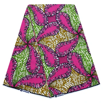 

Nigerian veritable wax African fabric wax print Ankara fabric wax tissue cotton 6 yards Dress Material