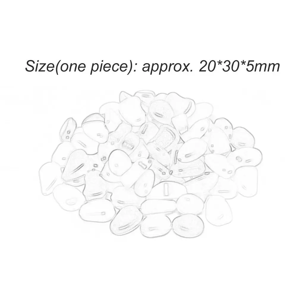 100pcs/pack Glow Pebbles Luminous Garden Stones Home Fish Tank Garden Decoration Luminous Glowing In The Dark Accessory for Gift