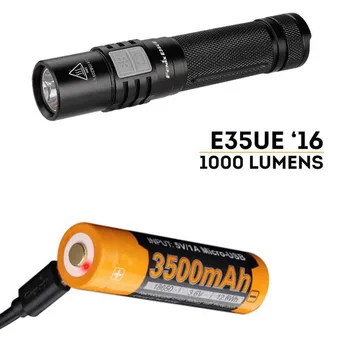 

Fenix E35 2016 Ultimate Edition (E35UE) 1000 Lumen CREE XM-L2 U2 LED Flashlight ARB-L18-3500U Li-ion Battery