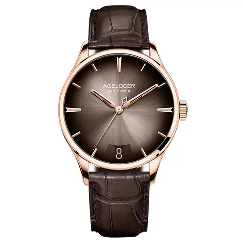 AGELOCER Original Budapest Watch Steel Strap Men's Business Dress Big Calendar Automatic Mechanical Watch Birthday Gift for Men - Image 12