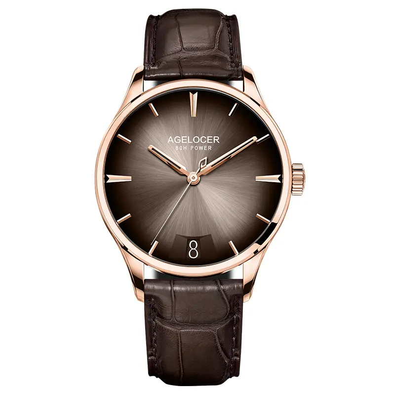 AGELOCER Original Budapest Watch Steel Strap Men's Business Dress Big Calendar Automatic Mechanical Watch Birthday Gift for Men - Image 12