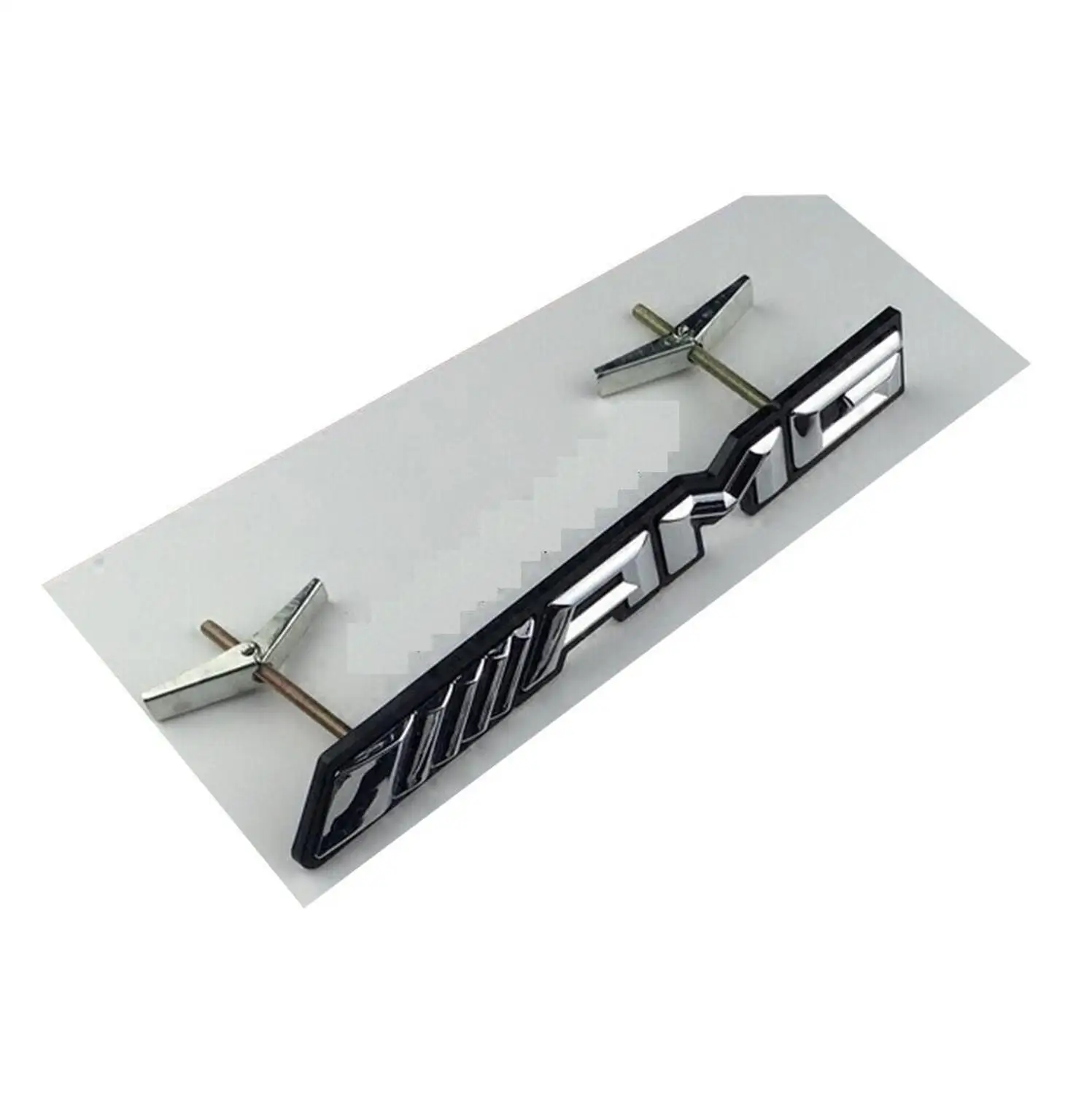 

Chrome ABS ////AMG Letters Trunk Grill Grills Emblem Badge for Mercedes AMG