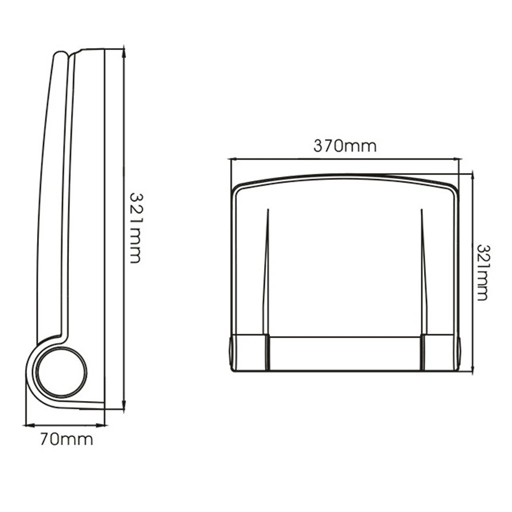 Folding Shower Seat Bench, ABS Material Smooth Finish - Wall Mount Foldable Bathroom Stool for Disabled Elderly Pregnant Ladies