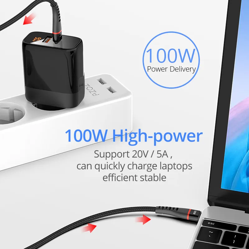 PZOZ 100W USB C na USB typ C kabel szybkie ładowanie 4.0 PD 5A szybkie ładowanie dla MacBook iPad Samsung Xiaomi 60W USBC ładowarka przewód 3 PZOZ 100W USB C na USB typ C kabel szybkie ładowanie 4.0 PD 5A szybkie ładowanie dla MacBook iPad Samsung Xiaomi 60W USBC ładowarka przewód 3