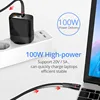 PZOZ 100W PD USB C à USB Type C câble Charge rapide 4.0 60W Charge rapide pour MacBook IPad Pro Samsung chargeur cordon câble USB-C ► Photo 3/6