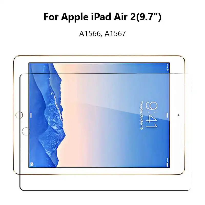 Tempered Glass Screen Protector For iPad 10.2 2020 8 8th Generation 2019 7 7th 4 3 2 Air Tablet Glass tablet back stickers Tablet Accessories