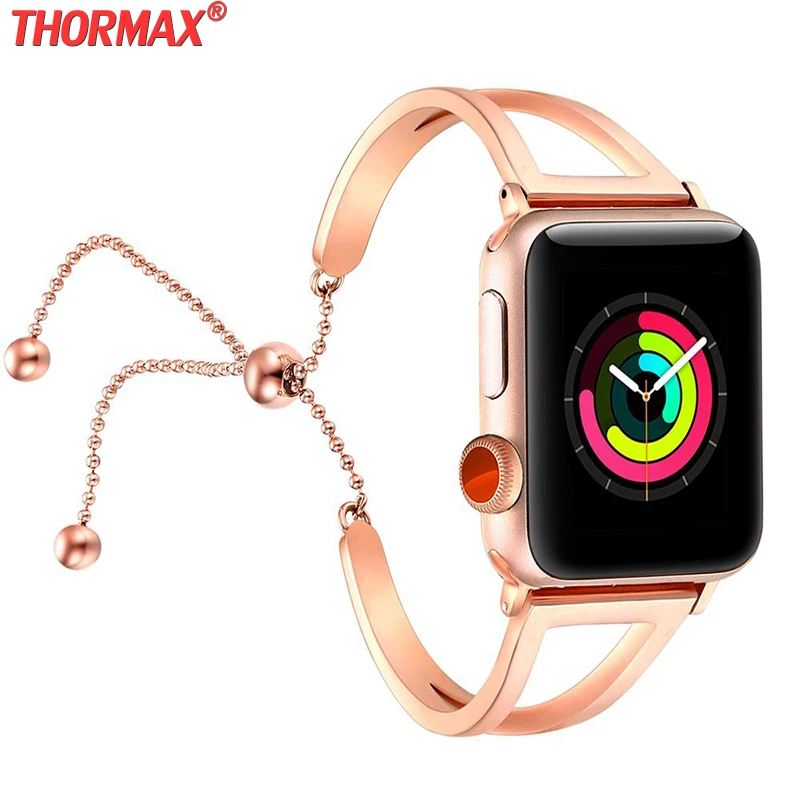 Ремешок из нержавеющей стали для Apple Watch band 38 мм 42 40 44 женский браслет Series 5 4 3 2 |