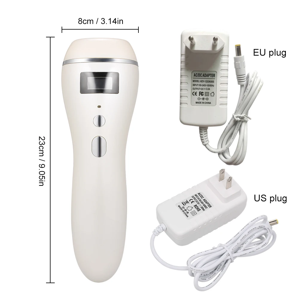 

Painless Epilator LCD Display IPL Laser Depilator Permanent Hair Remover Machine Shaving Face Armpit Body Skin Beauty Home Use