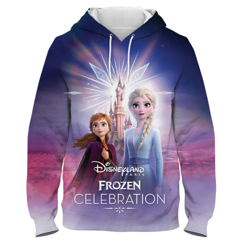 2021 New Disney Frozen Elsa Women Clothes Boys Jackets Child Hooded sport Baby Fashion 3D Print Coat Infant Hoodies Girls | Мужская