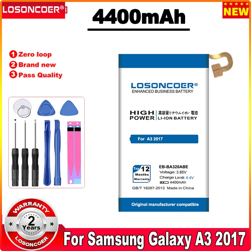 Аккумулятор для Samsung Galaxy A3 4400 A320F 2017 мАч | Мобильные телефоны и аксессуары
