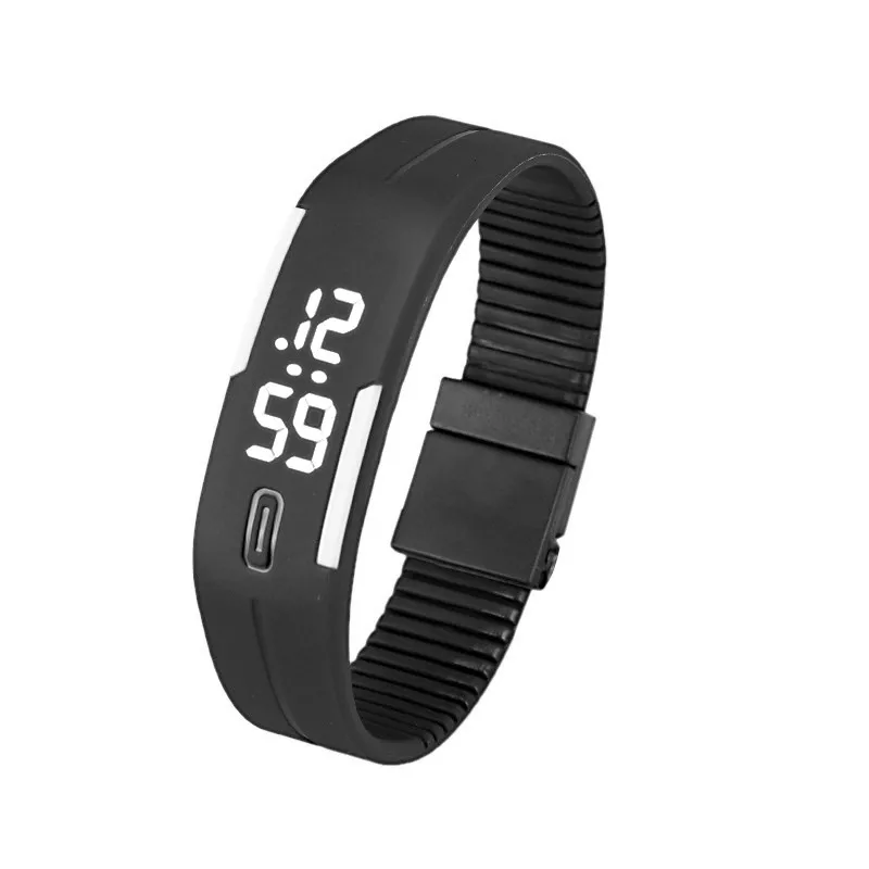 

LED Watch Mens Womens Rubber LED Watch Date Sports Bracelet Digital Wrist Watch montre numérique pour Simple student часы 03*